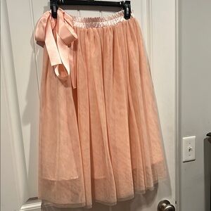 Elegant Peach/Blush Tulle Skirt